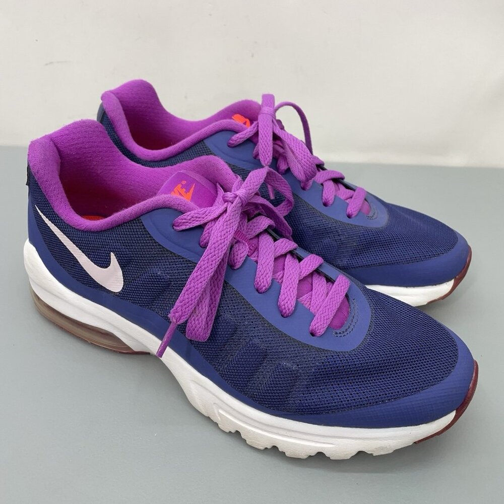 Nike Air Max Invigor Sneakers Shoes Running Training Blue Purple Womens 8 - Picture 2 of 14